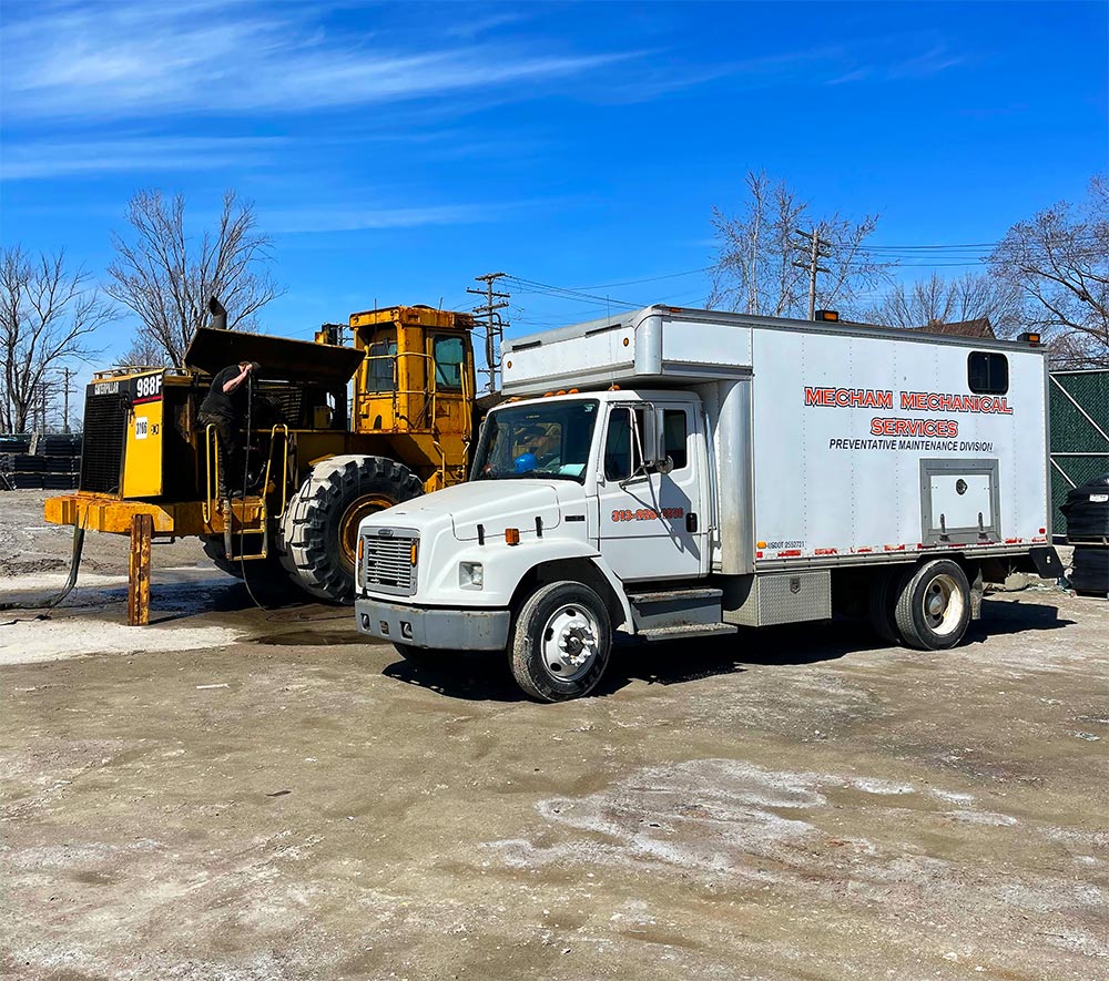 mobile power washing in southwest lower Michigan for heavy equipment